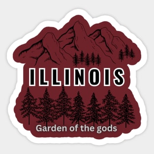 Garden of the gods, Illinois Sticker